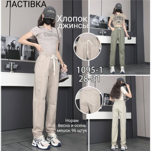 Джинсы Hoan (3XL-6XL) 1095-1 mix (деми) Hoan 1095-1 mix