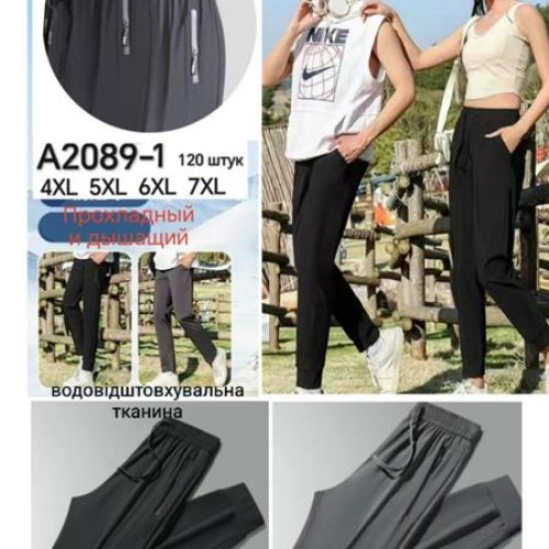 Штаны спорт Giang (4XL-7XL) 2089-1 mix (деми) Giang 2089-1 mix