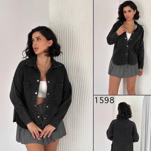 Рубашка Ruxa (S-L) 1598 black (деми) Ruxa 1598 black