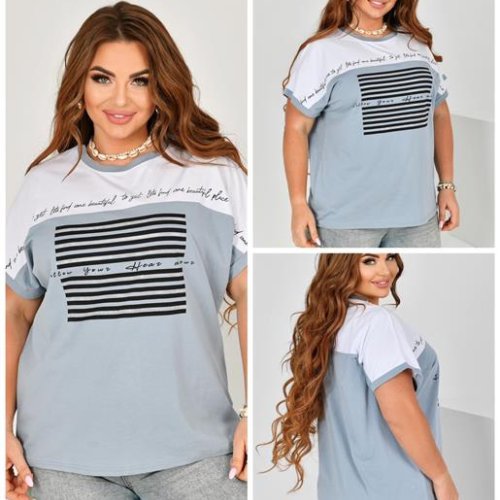 Футболка Direa (3XL-4XL) H216 mix (лето) Direa H216 mix