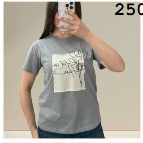 Футболка Novetly Store (44-48) 25050 grey (лето) Novetly Store 25050 grey