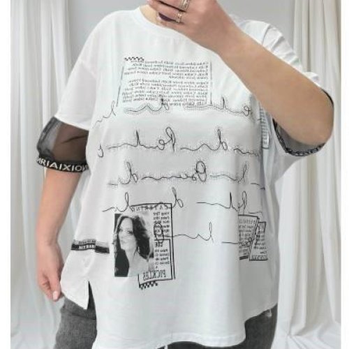 Футболка Novetly Store (52-56) 25316 white (лето) Novetly Store 25316 white