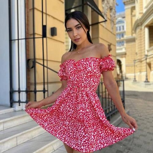 Платье Arina (42-48) 7038 red (лето) Arina 7038 red
