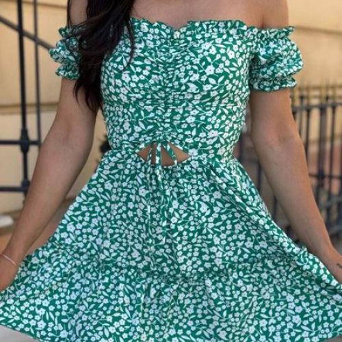 Платье Arina (42-48) 7038 green (лето) Arina 7038 green