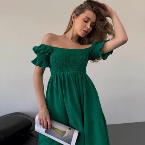 Платье Arina (42-48) 1567 green (лето) Arina 1567 green