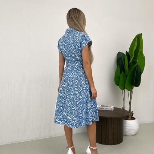 Платье Arina (42-48) 2444 l.blue (лето) Arina 2444 l.blue