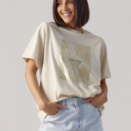 Футболка Dalkosti Shop (S-L) DS451 beige (лето) Dalkosti Shop DS451 beige