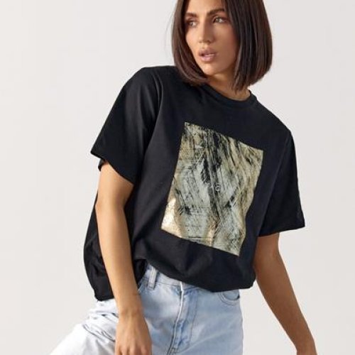 Футболка Dalkosti Shop (S-L) DS452 black (лето) Dalkosti Shop DS452 black