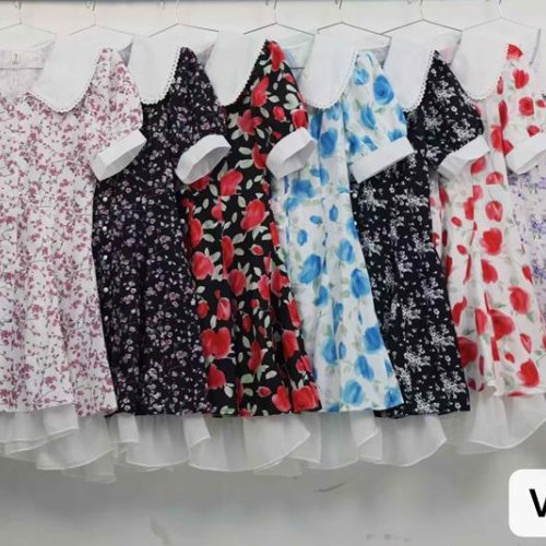 Платье Шаолинь (M-XL) V016 white-red (лето) Шаолинь V016 white-red