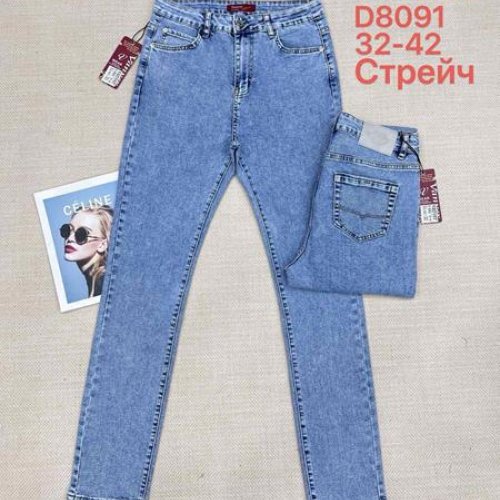 Джинсы Leen (32-42) D8091 blue (деми) Leen D8091 blue