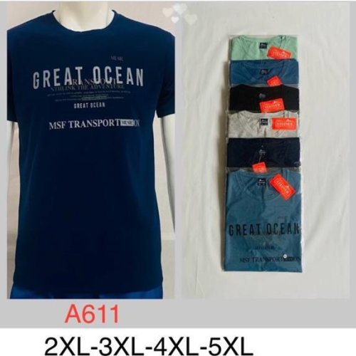 Футболка Steiner cloth (2XL-5XL) A611 mix (лето) Steiner cloth A611 mix