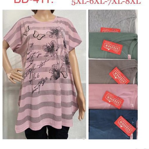 Футболка Steiner cloth (5XL-8XL) BD411 mix (лето) Steiner cloth BD411 mix