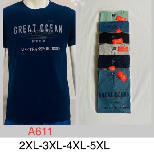 Футболка Hoan (2XL-5XL) A611 mix (лето) Hoan A611 mix