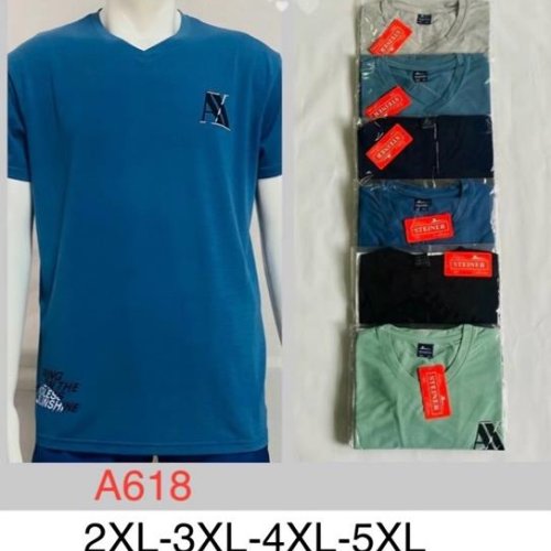 Футболка Hoan (2XL-5XL) A618 mix (лето) Hoan A618 mix