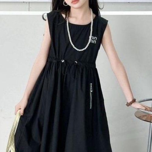 Сарафан Delfinka (120-160) 13018 black (лето) Delfinka 13018 black