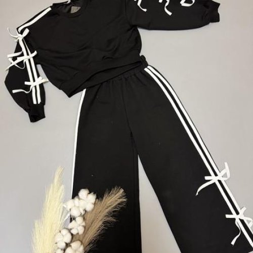 Костюм спорт Delfinka (134-158) 660 black (деми) Delfinka 660 black