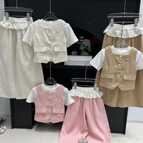 Костюм Delfinka (120-160) 85057 d.beige (лето) Delfinka 85057 d.beige