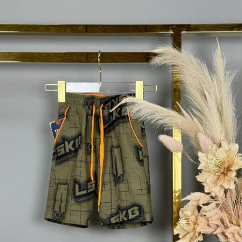 Шорты Delfinka (104-134) 867 khaki (лето) Delfinka 867 khaki