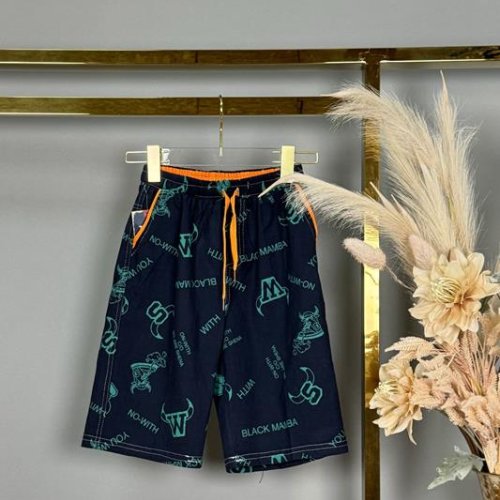 Шорты Delfinka (140-170) 878 navy-orange (лето) Delfinka 878 navy-orange