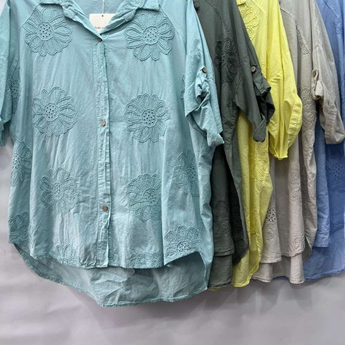 Рубашка Emsweekis (50-54) E227 khaki (лето) Emsweekis E227 khaki