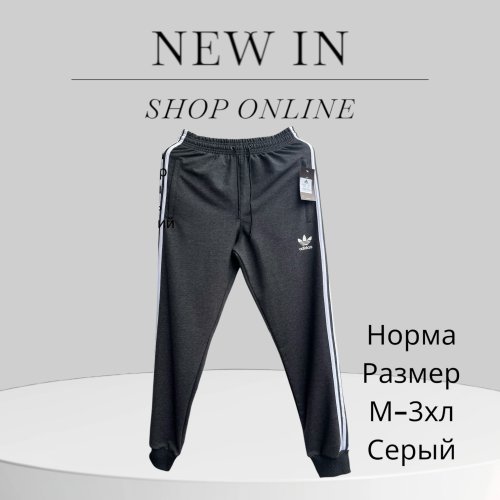 Штаны спорт Hai (M-3XL) H211 grey (деми) Hai H211 grey