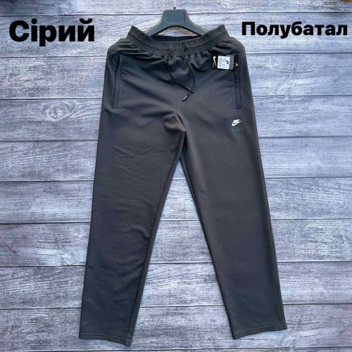 Штаны спорт Hai (2XL-6XL) H215 grey (деми) Hai H215 grey