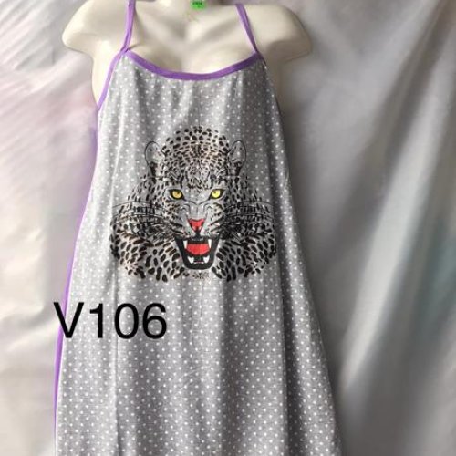 Ночнушка Punky (XL-5XL) V106 grey (лето) Punky V106 grey