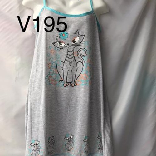 Ночнушка Punky (XL-5XL) V195 grey (лето) Punky V195 grey