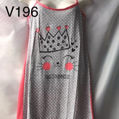 Ночнушка Punky (XL-5XL) V196 grey (лето) Punky V196 grey