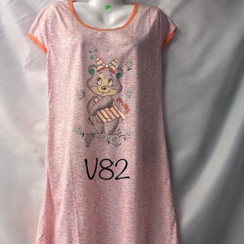 Ночнушка Punky (XL-5XL) V82 pink (лето) Punky V82 pink
