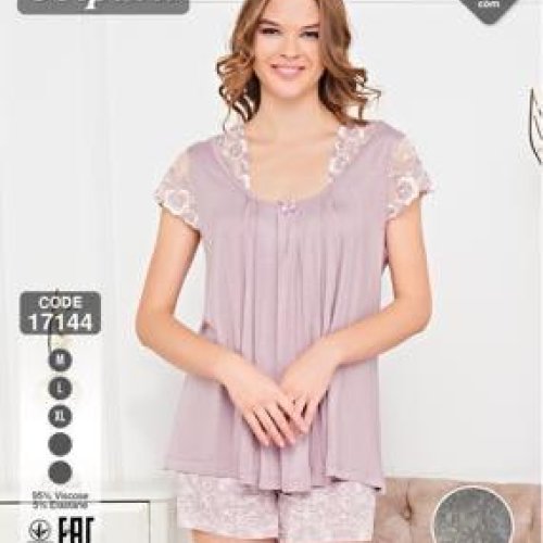 Пижама Disneyopt (M-XL) 17144 grey (лето) Disneyopt 17144 grey