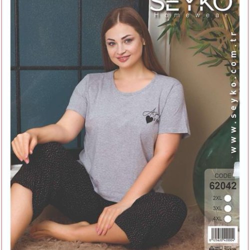 Пижама Disneyopt (2XL-4XL) 62049 grey (лето) Disneyopt 62049 grey