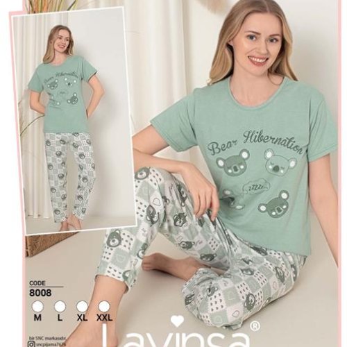 Пижама Disneyopt (M-2XL) 8008 mint (лето) Disneyopt 8008 mint