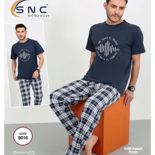 Пижама Disneyopt (M-2XL) 9016 navy (лето) Disneyopt 9016 navy
