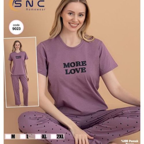 Пижама Disneyopt (M-2XL) 9023 purple (лето) Disneyopt 9023 purple