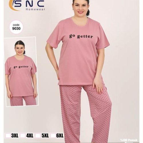 Пижама Disneyopt (2XL-5XL) 9030 powder (лето) Disneyopt 9030 powder