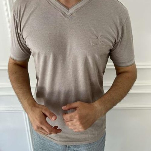 Футболка Nik (M-2XL) 55918 beige (лето) Nik 55918 beige