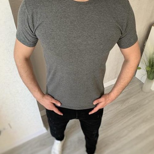 Футболка Nik (M-3XL) 55933 grey (лето) Nik 55933 grey