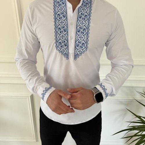 Вышиванка Nik (S-3XL) 55954 white (деми) Nik 55954 white