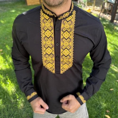 Вышиванка Nik (S-3XL) 55957 black (деми) Nik 55957 black