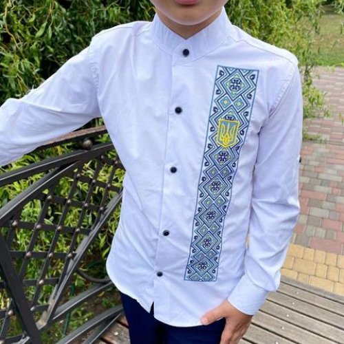 Вышиванка Nik (6-11) 55964 white (деми) Nik 55964 white