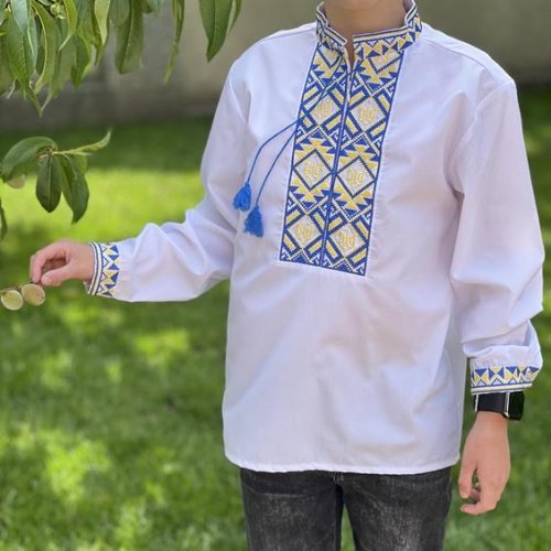 Вышиванка Nik (104-134) 55969 white (деми) Nik 55969 white