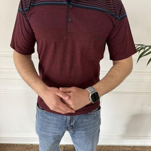 Футболка Nik (M-2XL) 55971 wine (лето) Nik 55971 wine