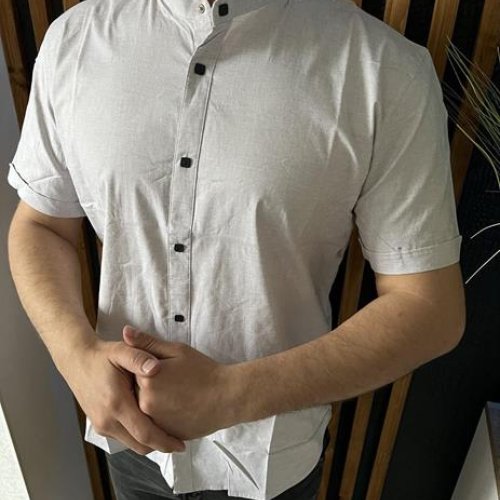 Рубашка Nik (L-2XL) 55978 white (лето) Nik 55978 white