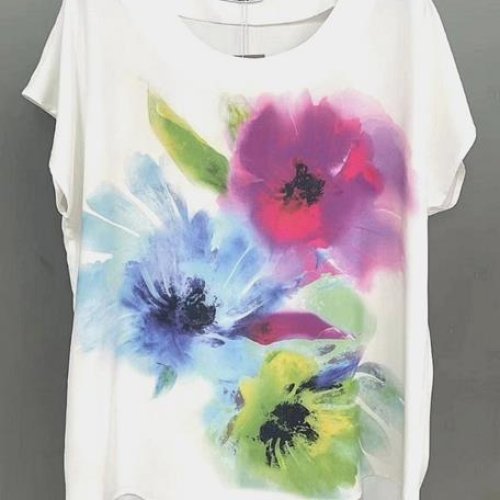 Футболка LIDA (50-60) 2707 white (лето) LIDA 2707 white