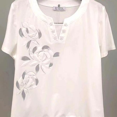 Футболка LIDA (50-60) 2778 white (лето) LIDA 2778 white