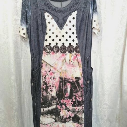 Платье LIDA (52-62) S6621 grey (лето) LIDA S6621 grey