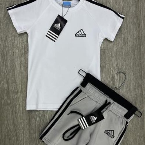 Костюм MirWear kids (4-8) 81-1 white-l.grey (лето) MirWear kids 81-1 white-l.grey