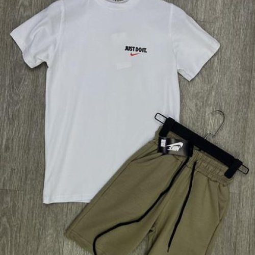 Костюм MirWear kids (13-17) 272-3 white-khaki (лето) MirWear kids 272-3 white-khaki