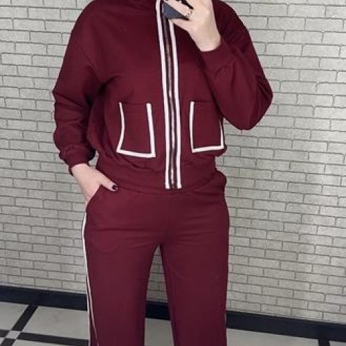 Костюм спорт Valentina (42-52) 031 wine (деми) Valentina 031 wine